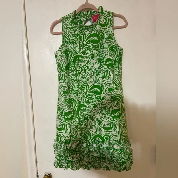Stunning Lilly Pulitzer ltd. edition Jubilee shift dress w/beaded flower trim - Picture 4 of 7